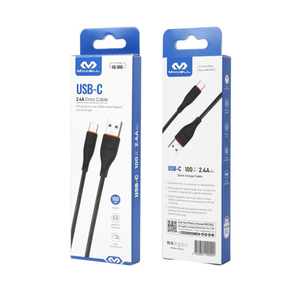 Miccell Charging Cable Type C-C (VQ-D06)