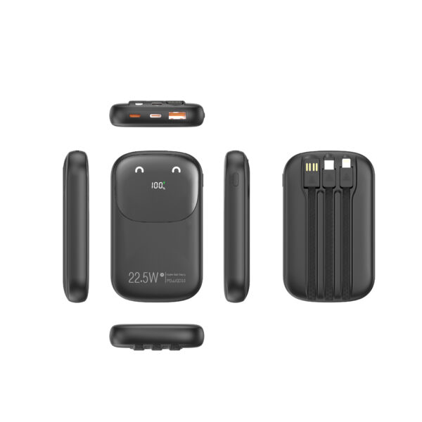 Miccell power bank 10000 mah black vq-p16 - Image 2