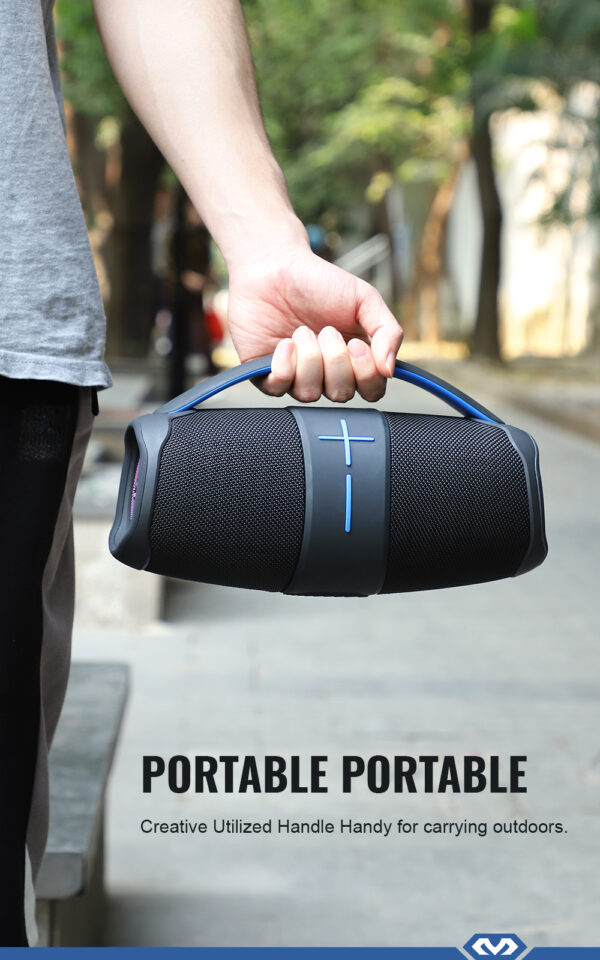 Miccell Speaker 20W/3600MAH Black (VQ-SP01) - Image 3