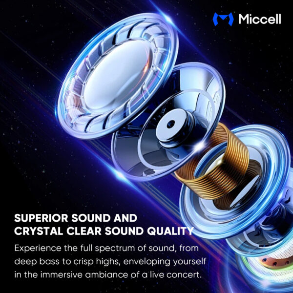 Miccell Wireless Speaker Blue (VQ-SP40) - Image 2
