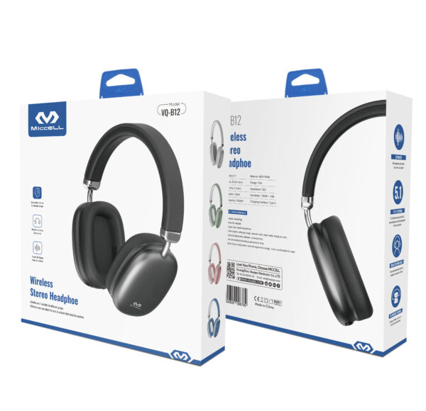 Miccell Wireless Headset Black (VQ-B12)